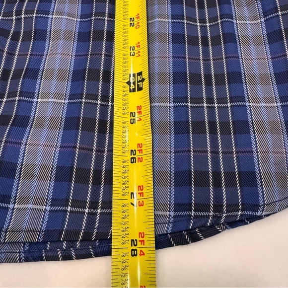 NWOT Robert  Talbott Carmel Blue Plaid 100% COTTON Button Down Casual Shirt Sz M - Picture 9 of 11
